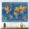 Designart - Golden Glam World Map - Traditional Canvas Artwork